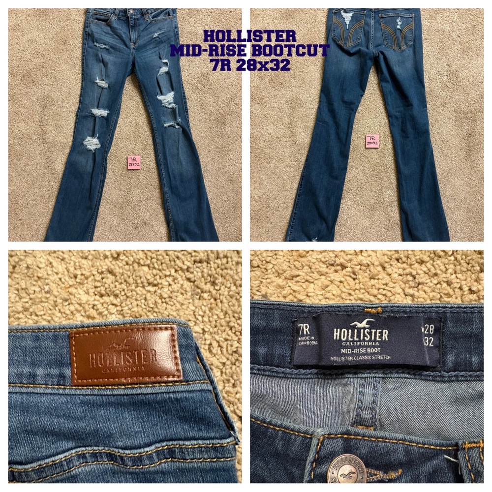 Hollister Blue Distressed Jeans